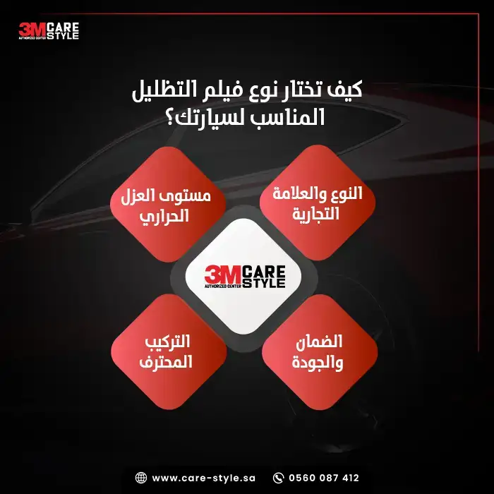كيف أختار نوع فيلم التظليل المناسب لسيارتي؟