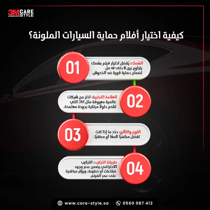 كيفية اختيار أفلام حماية السيارات الملونة؟