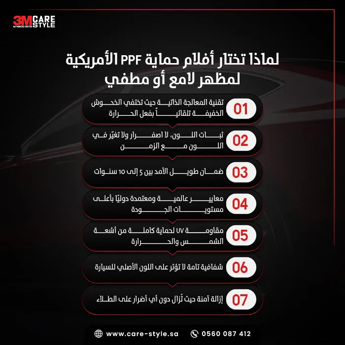 PPF Matte مقابل Gloss أيهما أنسب في السعودية؟ PPF Matte مقابل Gloss أيهما أنسب في السعودية؟