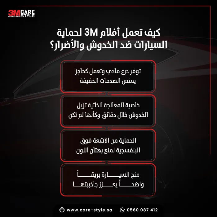 كيف تعمل أفلام 3M لحماية السيارات ضد الخدوش والأضرار؟ كيف تعمل أفلام 3M لحماية السيارات ضد الخدوش والأضرار؟