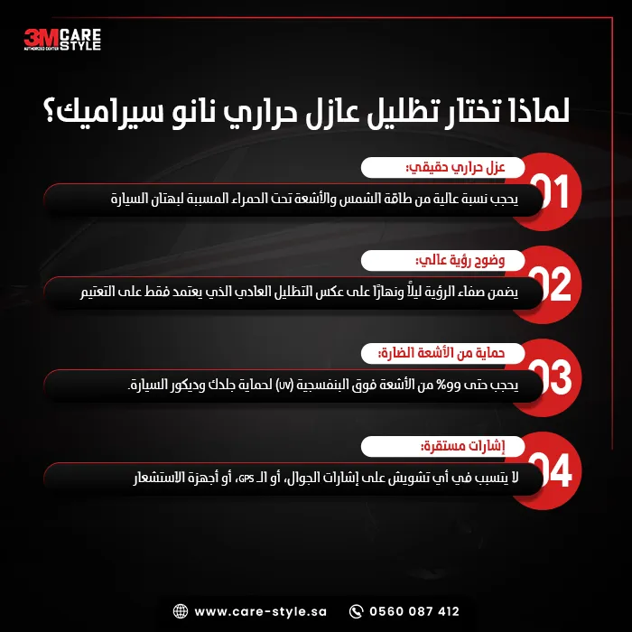 ما أهم مميزات تظليل النانو سيراميك؟ ما أهم مميزات تظليل النانو سيراميك؟